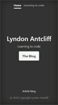 Mobile Screenshot of lyndonantcliff.com