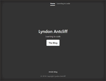 Tablet Screenshot of lyndonantcliff.com